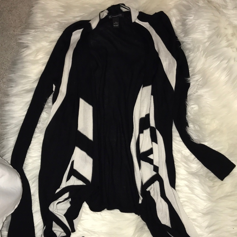 Black and white cardigan